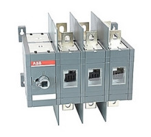 ABB  OT400U03C   3 pole, 400 amps rated at 600 V AC, UL 98, double throw open non-fusible disconnect switch