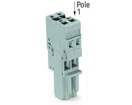 WAGO CORPORATION  769-102   1-conductor Female Plug; 4 mm2; 2-pole