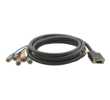 KRAMER 92-5105003 C-GM/5BM-3         15-Pin HD M to 5 BNC M Breakout Cable - 3’