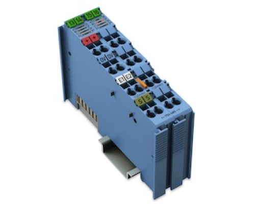 WAGO CORPORATION  750-485   2 -CHANNEL ANALOG INPUT MODULE 4-20MA BLUE