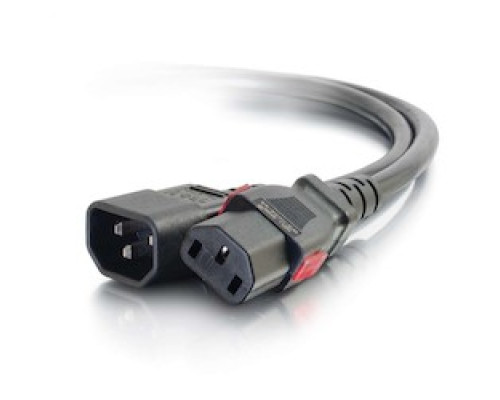 C2G  CG10357  10357                 1 ft. Locking C14 To C13 10A 250V Black