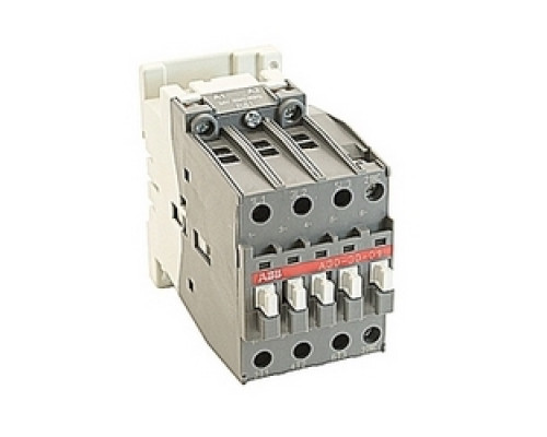 ABB  A30-30-01-81   3 pole, 55 amp, non-reversing across the line contactor with 24V AC coil and 1 NC auxiliary contact