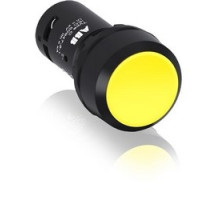ABB  CP210Y-10   Non Illum, Flush Push Button Maintained, Flush 1NO Contact Yellow