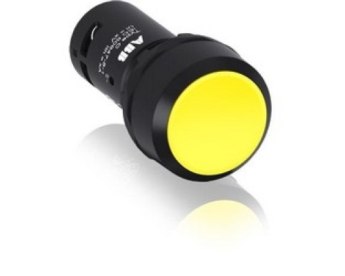 ABB  CP210Y-10   Non Illum, Flush Push Button Maintained, Flush 1NO Contact Yellow