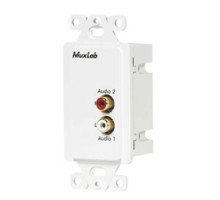 MUXLAB INC  500028-WP                 Stereo Hi-fi Wall Plate Balun