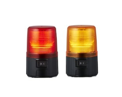 PATLITE USA CORPORATION PFH-BT-Y  Battery operated LED warning light - amber. Batteries not included