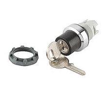 ABB  M3SSK1-301   Modular, key operated, 3 position, maintained selector switch with a chrome metal bezel and key release code 71/Ronis 455