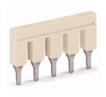 WAGO CORPORATION  2006-405   Push-in Type Jumper Bar, Insulated 5-way, Light Gray