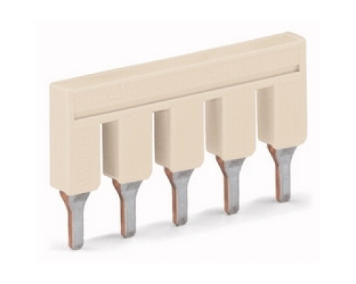 WAGO CORPORATION  2006-405   Push-in Type Jumper Bar, Insulated 5-way, Light Gray