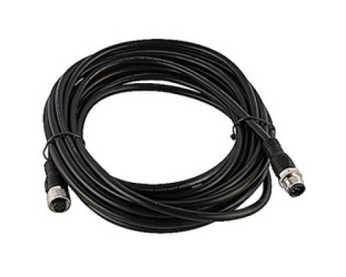 ABB  2TLA020056R2200   Extension cable 6 meters, black PVC jacket with straight 5 pole M12 male/female connectors, 22AWG conductors, overall braid shield