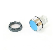 ABB  MP1-30L   22mm Modular - Pushbuttons MOM, Flush, Chrome Bezel Blue