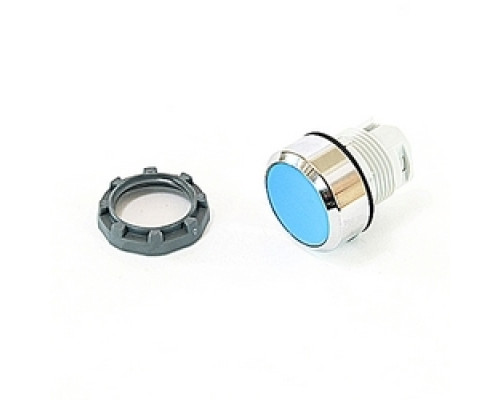 ABB  MP1-30L   22mm Modular - Pushbuttons MOM, Flush, Chrome Bezel Blue