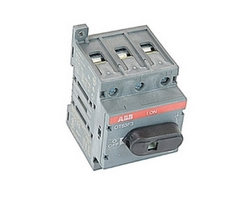ABB  OT63F3/B50   3 pole, 60 amps rated at 600 V AC, UL 508, open non-fusible disconnect switch