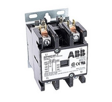 ABB  DP60C2P-1   2 pole, 60 amp, non-reversing, definite purpose contactor, 120V AC coil, industry standard mounting plate