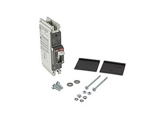 ABB  A1A015TW-1   1 pole, 15 amps rated at 240V AC and 125V DC, fixed trip point molded case circuit breaker, with a thermal magnetic trip device and 10kA at 240V AC and 5kA at 125V DC interrupt current rating