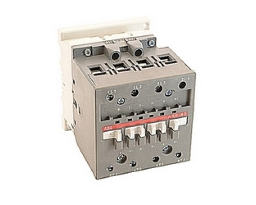 ABB  A50-40-00-81   4 pole, 100 amp, across the line block contactor with 24V AC coil and no auxiliary contacts