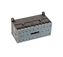 ABB  VB7-30-01-01   3 pole, plus 2 NC auxiliary contacts, 16 amp, mechanically interlocked miniature contactor, 24 V AC coil and screw terminals