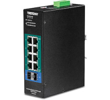 TRENDNET  TI-PG102I   10-Port Industrial Gigabit L2 Managed PoE+ DIN-Rail Switch 24 - 57V