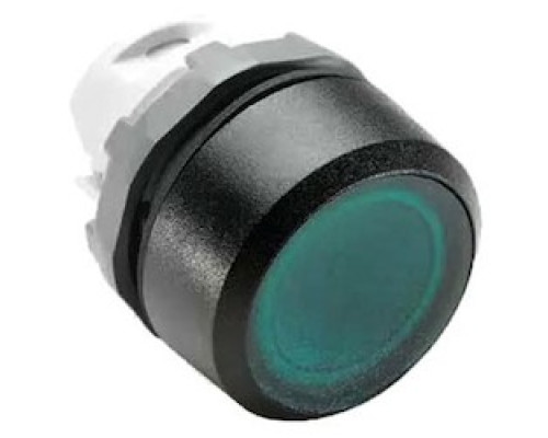 ABB  MP2-31R   Modular Pushbutton - Maintained - Flush - Red - Illuminated - Chrome metal - No contact block