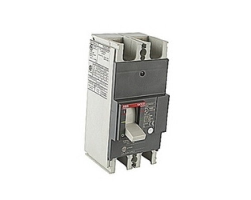 ABB  A2A125TW-2   2 pole, 125 amps rated at 240V AC and 250V DC, fixed trip point molded case circuit breaker, with a thermal magnetic trip device and 10kA at 240V AC and 10kA at 250V DC interrupt current rating