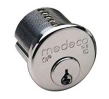 MEDECO HIGH SECURITY LOCKS  100200-W-26-W3-S-Z02                 Security Cylinder Lock, Mortise, Biaxial, W3 Keyway, 1-1/8