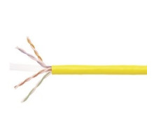 COMMSCOPE SYSTIMAX SOLUTIONS  760047555  2071E YEL C6 4/23 U/UTP R3000                 Copper Cable, Category 6, 23 AWG, 4 Pair, Unshielded, UTP, Solid Bare Copper Conductor, FEP/PVC, CMP, Plenum Cable, Yellow Jacket, 3000Ft, Reels