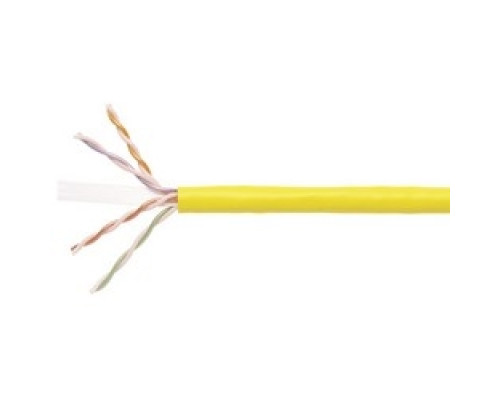 COMMSCOPE SYSTIMAX SOLUTIONS  760047555  2071E YEL C6 4/23 U/UTP R3000                 Copper Cable, Category 6, 23 AWG, 4 Pair, Unshielded, UTP, Solid Bare Copper Conductor, FEP/PVC, CMP, Plenum Cable, Yellow Jacket, 3000Ft, Reels
