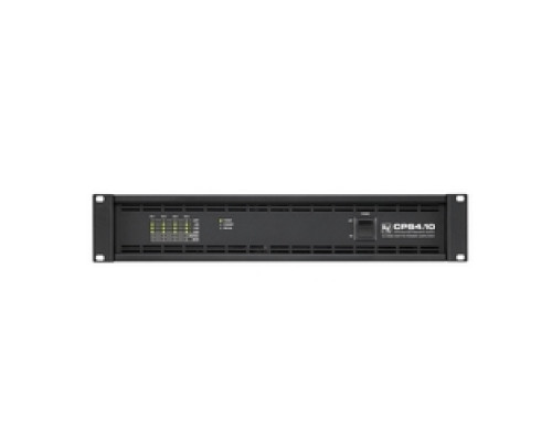 ELECTRO-VOICE  CPS4.10 120V                 CPS4.10 4-channel Power Amplifier, 4 x 1000 W into 2, or 4 Ohms, or 70 V / 100 V Direct Drive, 2U, Ready for RCM-810 IRIS-Net Remote Control Module, In/Outputs Phoenix Type, 120 V