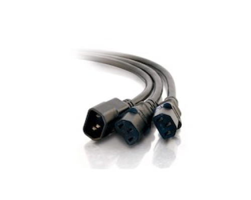 C2G CG29818 29818         6 ft. 1 To 2 Power Splitter C14 To 2 C13
