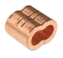 THOMAS & BETTS  GR34-202                 E-Z-Ground Figure 8 Copper Compression Ground Rod Tap Connector, Cable Range 2 AWG - 2/0 AWG, Ground Rod 3/4