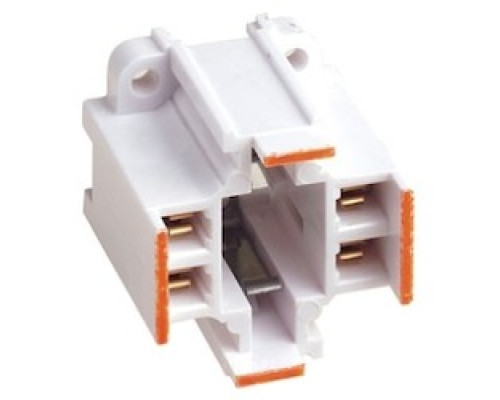 LEVITON  26725-413   WHITE FLUORESCENT VERTICAL SCREW MOUNT 26/32W G24Q 3 75W600V