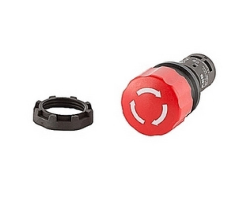 ABB  CE3T-10R-02   30mm red twist release emergency stop pushbutton with 2 NC contacts