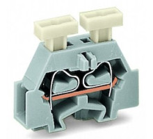 WAGO CORPORATION  261-301/341-000   2 COND TERMINAL BLOCK PUSH BUTTON ON BOTH SIDES FOR  SCREW OR SIMILAR