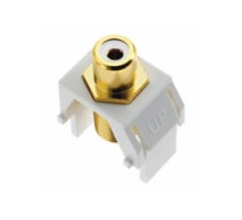 ON-Q/LEGRAND  WP3461WH                 Keystone Insert, Audio/Video, RCA to F Connector, 0.87
