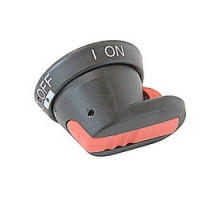 ABB  OHB45J6   Red and black 45mm pistol handle, accepts a 6mm square shaft, UL type