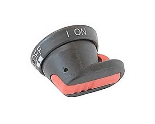 ABB  OHB45J6   Red and black 45mm pistol handle, accepts a 6mm square shaft, UL type