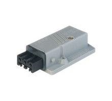 HIRSCHMANN  932513106   STAKAP 3 N grey; Surface mounted Socket, 3 contacts + PE, female, 16A 400V AC, 10A 250V DC