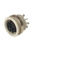 HIRSCHMANN  931749517   MAB 8100 SN grey; Panel-mounted Socket with locking screw, solder joint, not shielded, 8 contacts, female, DIN 45 326, 4A 34V AC/DC