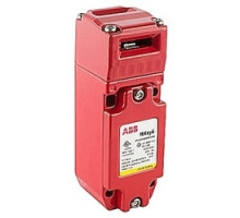 ABB  2TLA050005R1230   Tongue interlock safety switch with NPT connector, 2 NC and 1 NO contacts and a flat key