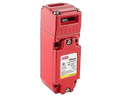 ABB  2TLA050005R1230   Tongue interlock safety switch with NPT connector, 2 NC and 1 NO contacts and a flat key