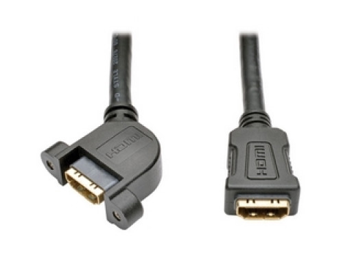 TRIPP LITE P569-001-FF-APM         High-Speed HDMI Cable with Ethernet, Digital Video with Audio F/F , Panel Mount, 1 ft.