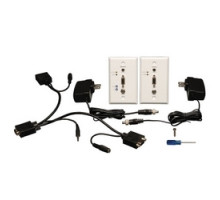 TRIPP LITE  B130-101A-WP-2                 VGA with Audio over Cat5/Cat6 Extender Kit, Wallplate Transmitter & Receiver with EDID, 1920 x 1440 @ 60 Hz, Up to 1000 ft., TAA