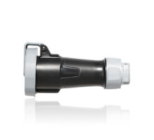 LEVITON  430C5WLEV                 30 Amp, 600 Volt 3-Phase, 3P, 4W, LEV Series North American-Rated IEC 60309-1 & 60309-2 Pin & Sleeve Connector, Industrial Grade, IP66/IP67/IP68/IP69K, Watertight - Black
