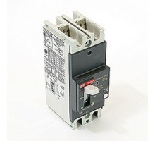 ABB  A1N070TW-2   2 pole, 70 amps rated at 240V AC and 250V DC, fixed trip point molded case circuit breaker, with a thermal magnetic trip device and 25kA at 240V AC and 10kA at 250V DC interrupt current rating