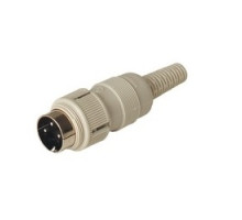HIRSCHMANN  930304517   MAS 3100 grey; Plug with locking screw solder joint, 3 contacts, male, DIN 41 524, 4A 34V AC/DC