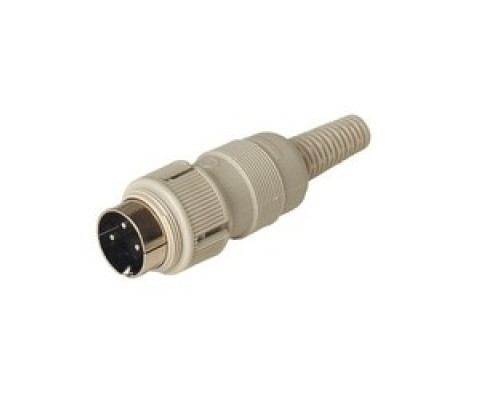 HIRSCHMANN  930304517   MAS 3100 grey; Plug with locking screw solder joint, 3 contacts, male, DIN 41 524, 4A 34V AC/DC