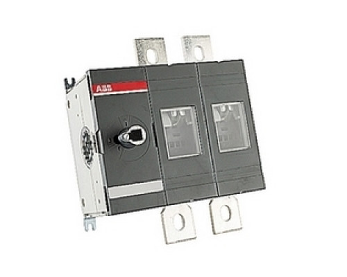 ABB  OT600U02   2 pole, 600 amps rated at 600 V AC, UL 98, open non-fusible disconnect switch