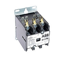 ABB  DP30C3P-C   3 pole, 30 amp, non-reversing, definite purpose contactor, 277V AC coil, industry standard mounting plate