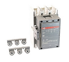 ABB  A210-30-11-85   3 pole, 350 amp, non-reversing across the line contactor with 400-415V AC coil and 1 NO and 1 NC auxiliary contacts