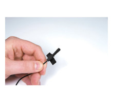 TOA ELECTRONICS INC  MIC-X212-B-R                 Lavaliere Microphone, Sub-Miniature, Omnidirectional, Electret Condenser, 120 dB SPL, 2 to 10 Volt, 12 to 25 Microampere, 40 Hertz to 16 Kilohertz, 4400 Ohm, 1200 MM Cable, Black